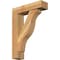 Ekena Millwork Funston Block Rough Sawn Bracket w/ Offset Brace, Western Red Cedar, 6"W x 22"D x 30"H BKT0604X22X30FST05RWR - alternate 1
